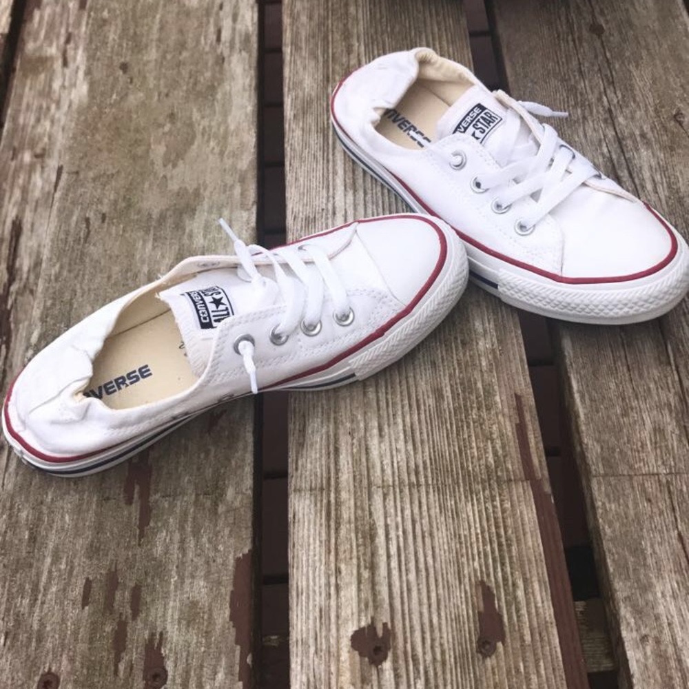 White converse!! Worn only a couple times
